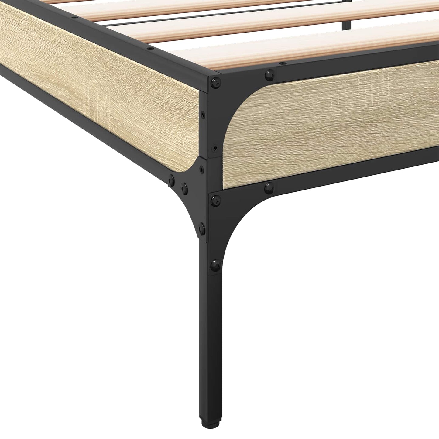 Bed Frame Sonoma Oak 80 x 200 cm Engineered Wood
