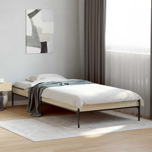 Bed Frame Sonoma Oak 80 x 200 cm Engineered Wood