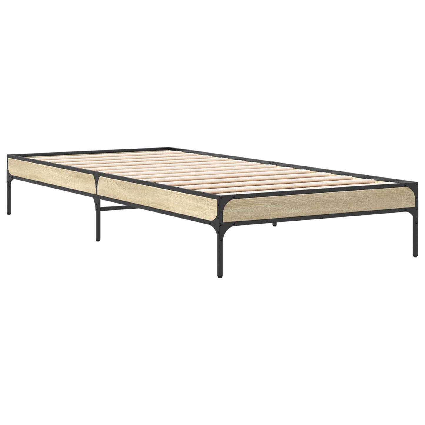 Bed Frame Sonoma Oak 80 x 200 cm Engineered Wood