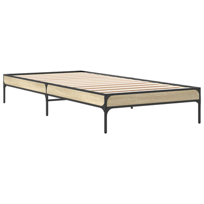 Bed Frame Sonoma Oak 80 x 200 cm Engineered Wood