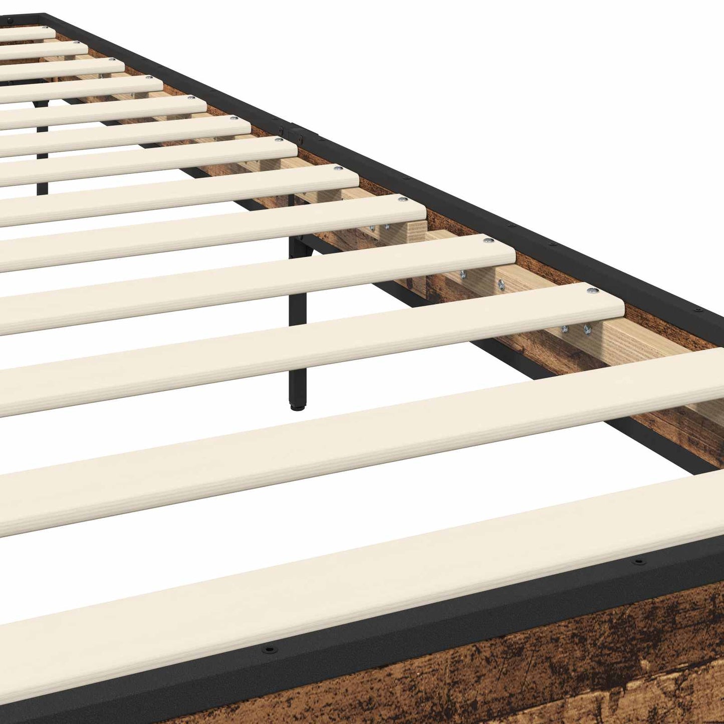 Bed Frame Old Wood 80 x 200 cm Engineered Wood