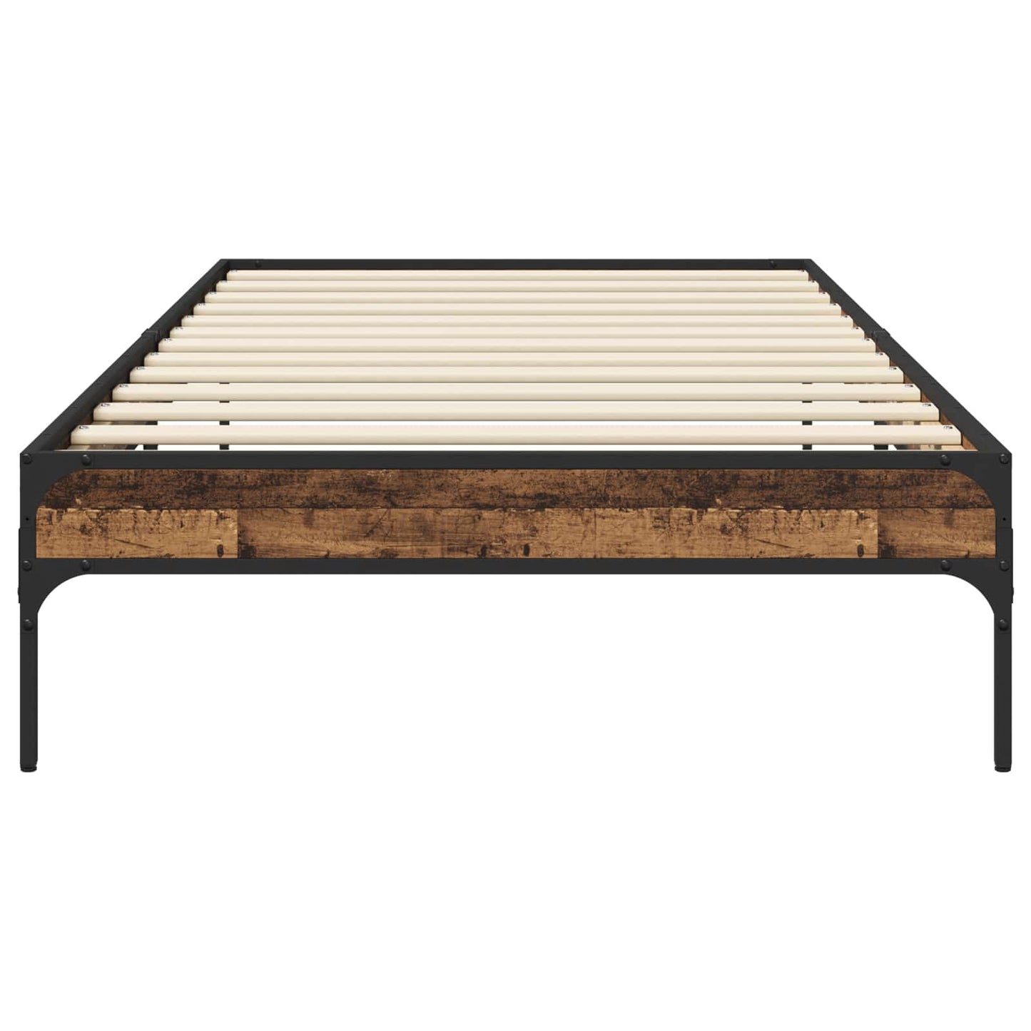 Bed Frame Old Wood 80 x 200 cm Engineered Wood