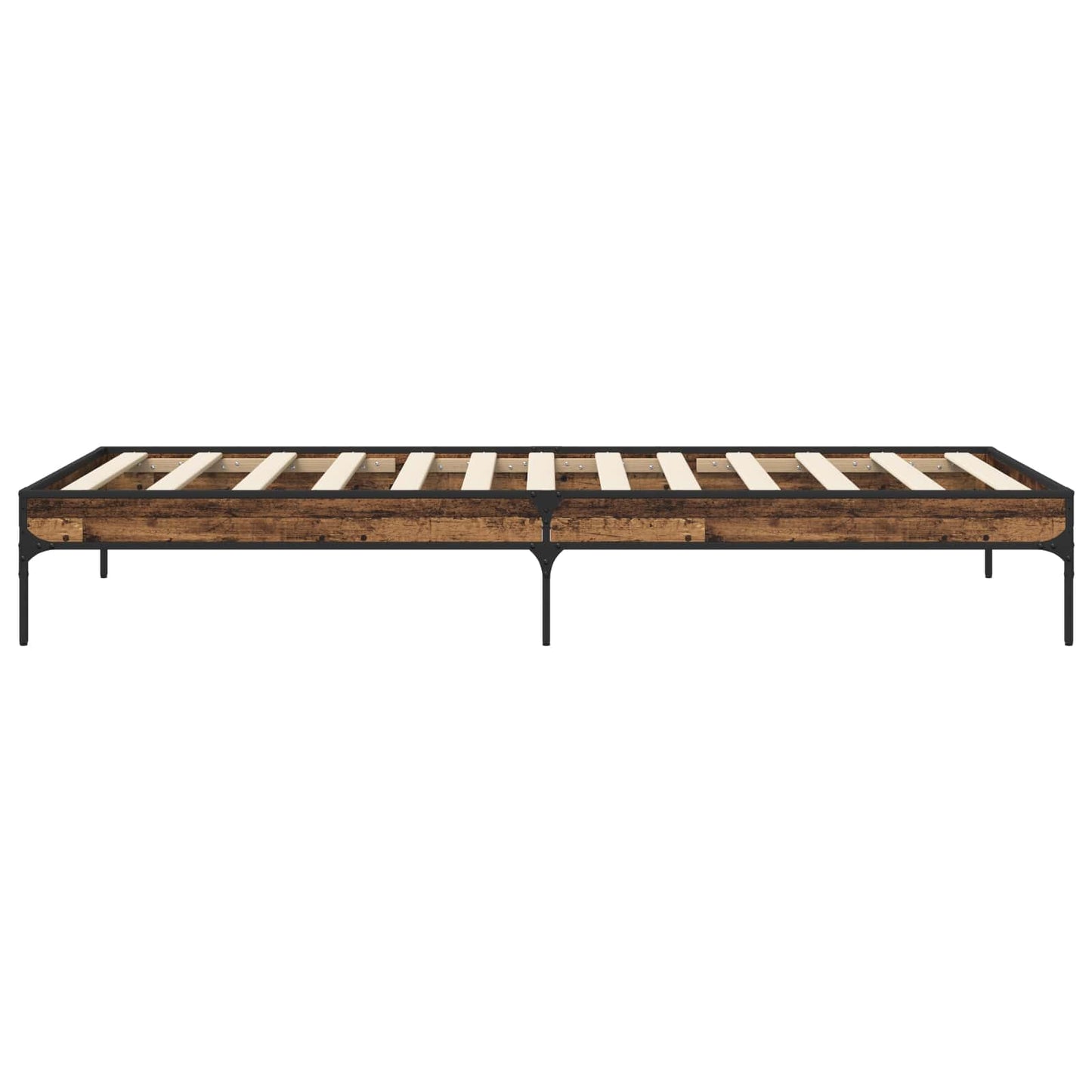 Bed Frame Old Wood 80 x 200 cm Engineered Wood