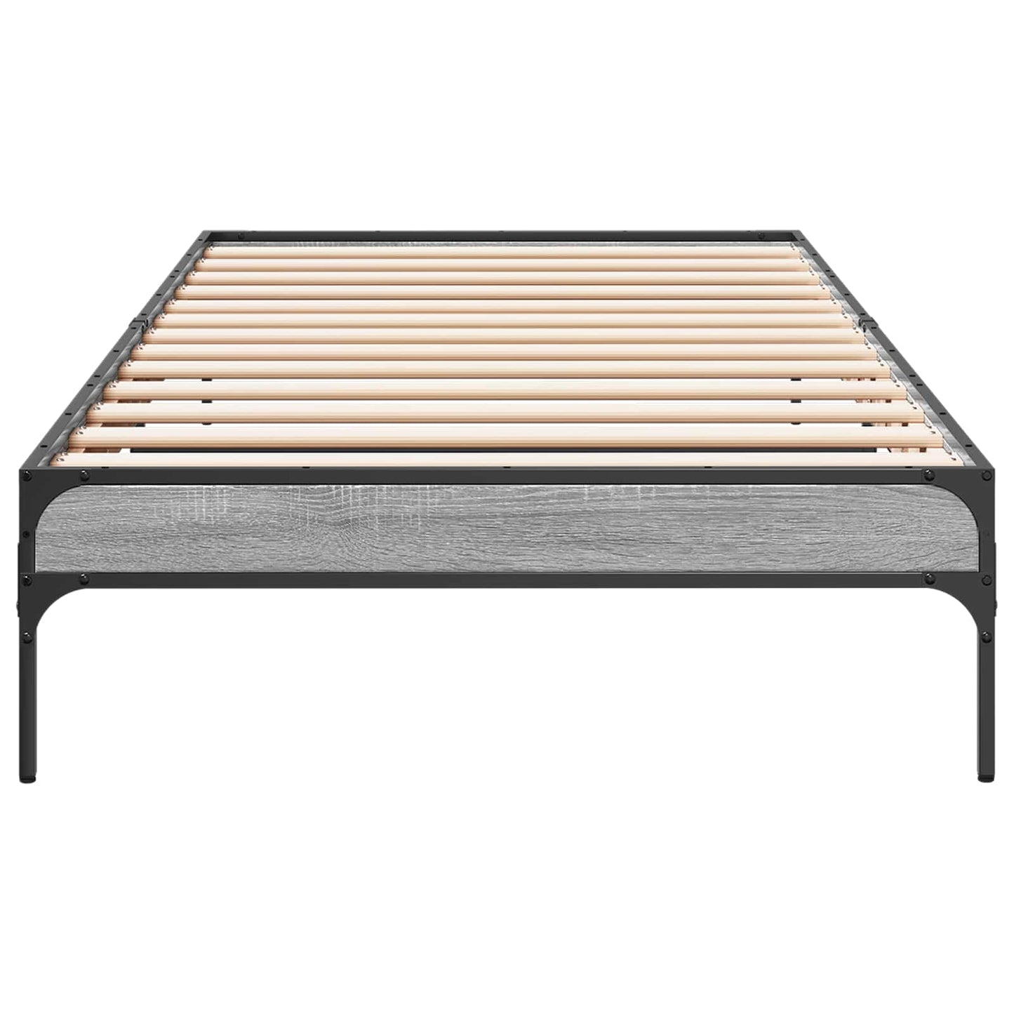 Bed Frame Grey Sonoma 80 x 200 cm Engineered Wood