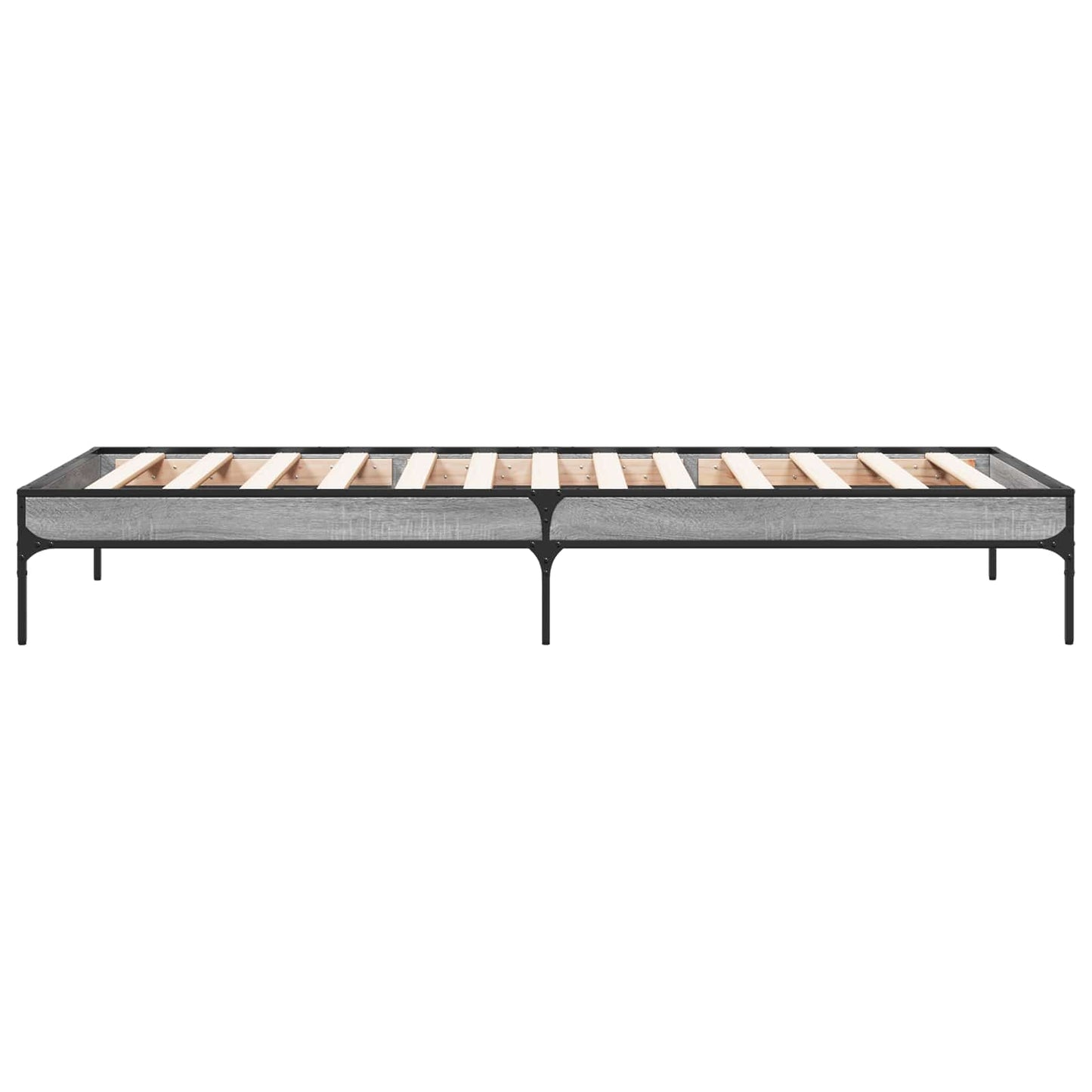 Bed Frame Grey Sonoma 80 x 200 cm Engineered Wood