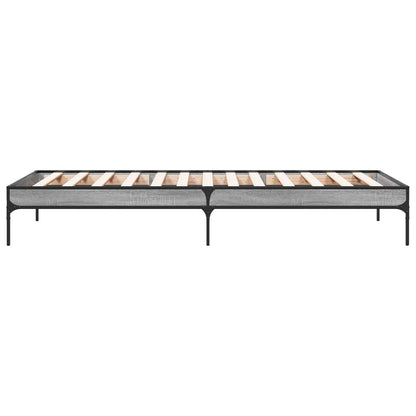 Bed Frame Grey Sonoma 80 x 200 cm Engineered Wood