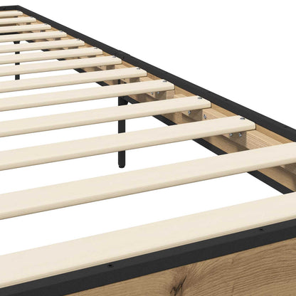 Bed Frame Artisan Oak 80 x 200 cm Engineered Wood