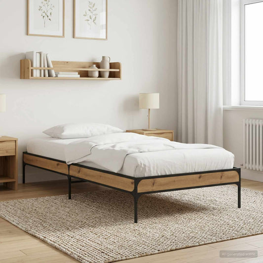 Bed Frame Artisan Oak 80 x 200 cm Engineered Wood