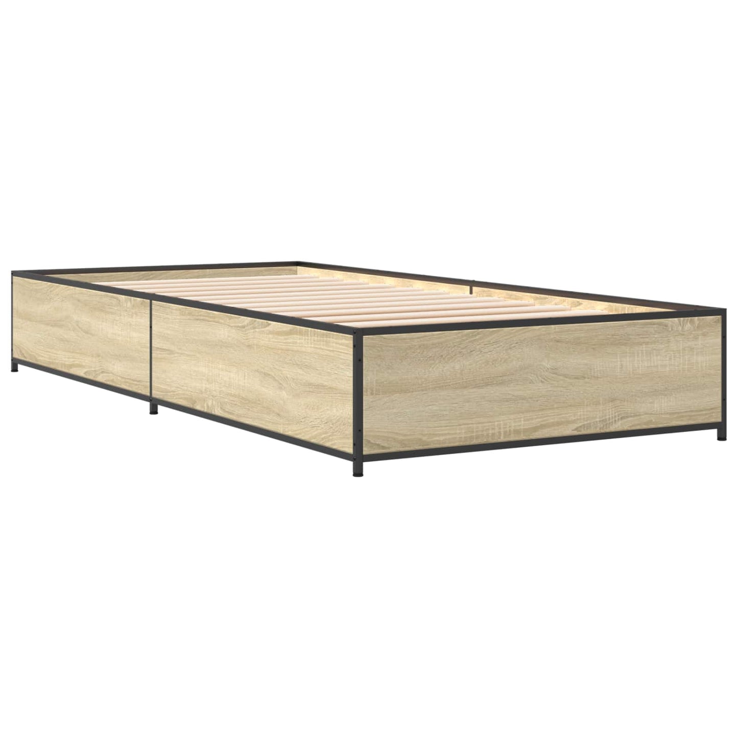 Bed Frame Sonoma Oak 80 x 200 cm Engineered Wood