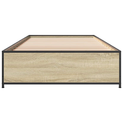 Bed Frame Sonoma Oak 80 x 200 cm Engineered Wood
