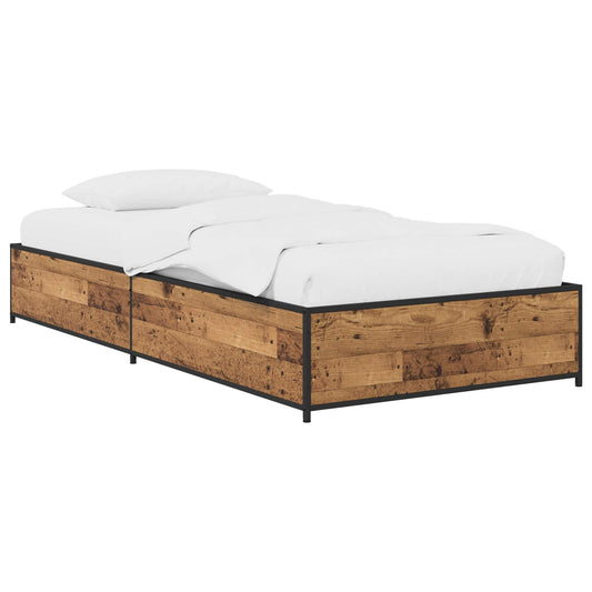 Bed Frame Old Wood 80 x 200 cm Engineered Wood