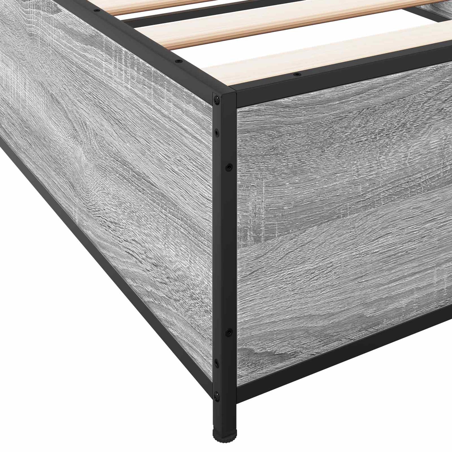 Bed Frame Grey Sonoma 80 x 200 cm Engineered Wood