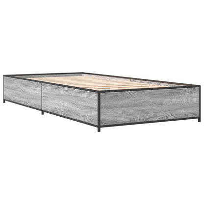 Bed Frame Grey Sonoma 80 x 200 cm Engineered Wood