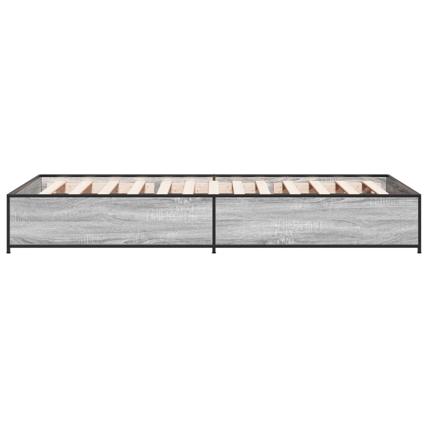 Bed Frame Grey Sonoma 80 x 200 cm Engineered Wood