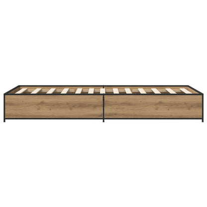 Bed Frame Artisan Oak 80 x 200 cm Engineered Wood
