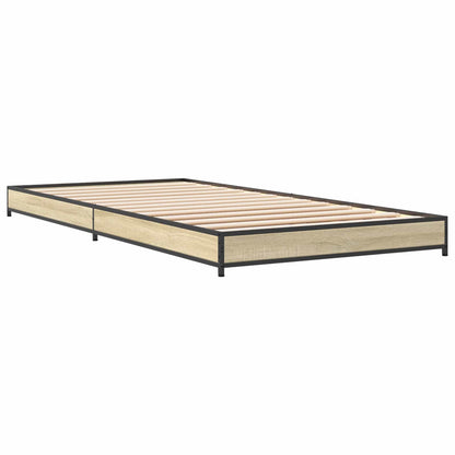 Bed Frame Sonoma Oak 80 x 200 cm Engineered Wood