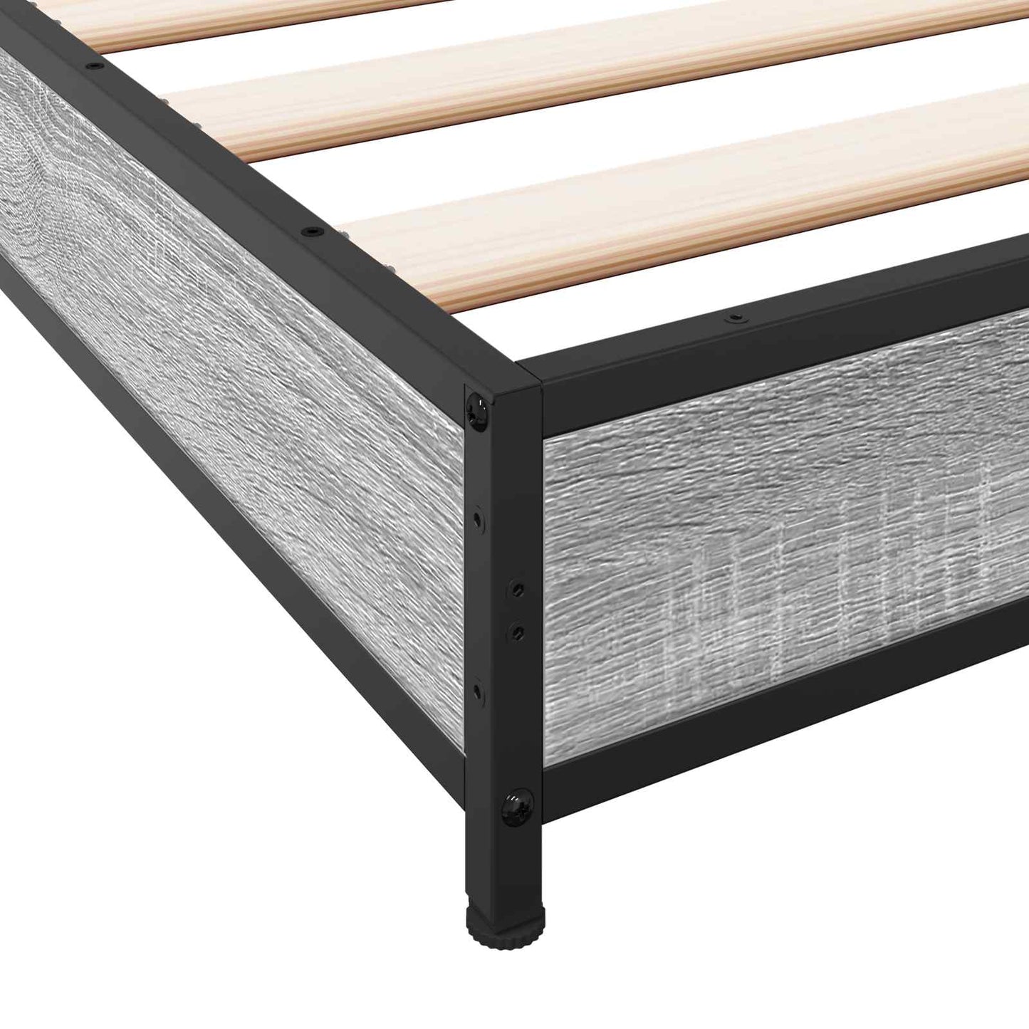 Bed Frame Grey Sonoma 80 x 200 cm Engineered Wood