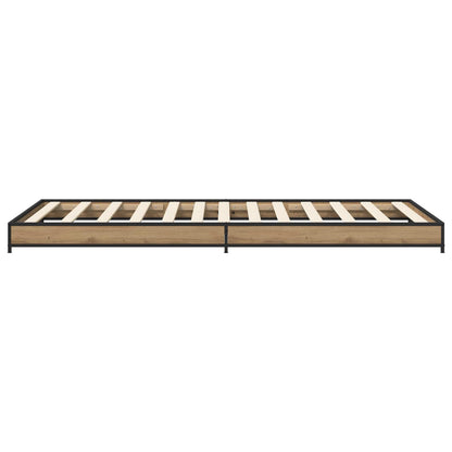 Bed Frame Artisan Oak 80 x 200 cm Engineered Wood