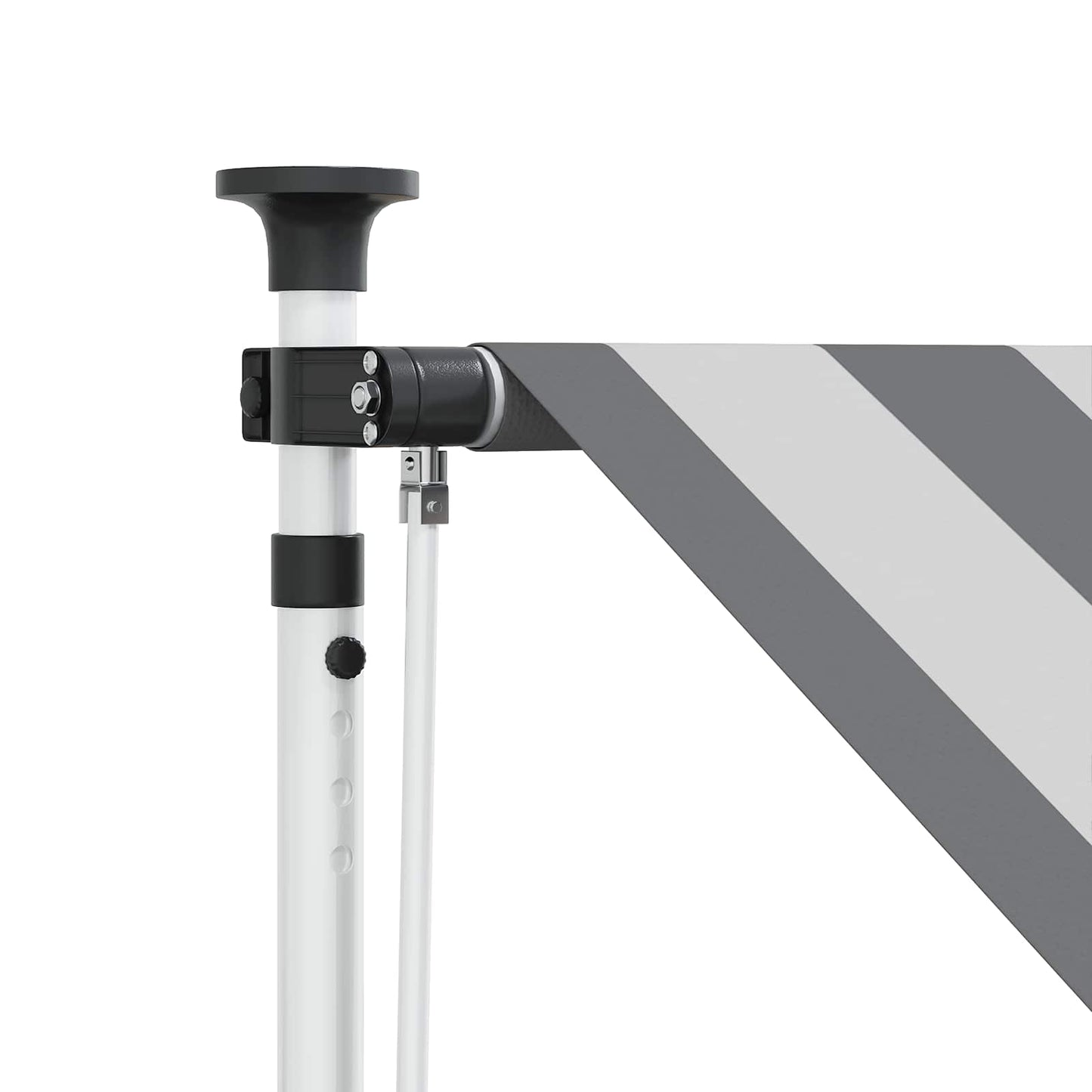 Manual Retractable Awning Anthracite and White 200 cm