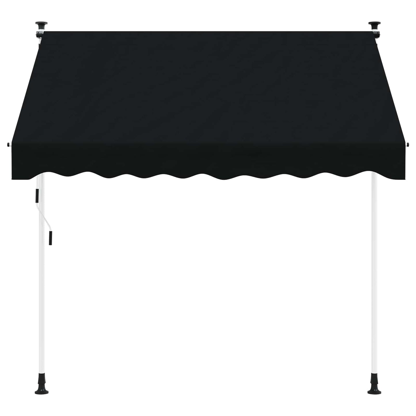Manual Retractable Awning Black 300 cm