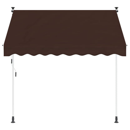 Manual Retractable Awning Brown 250 cm