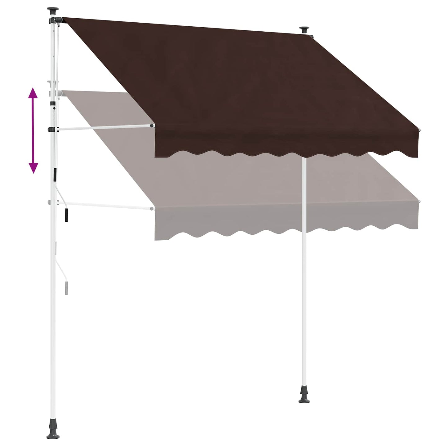 Manual Retractable Awning Brown 300 cm