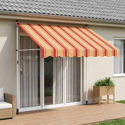 Manual Retractable Awning Multicolour 150 x 115 x 300 cm