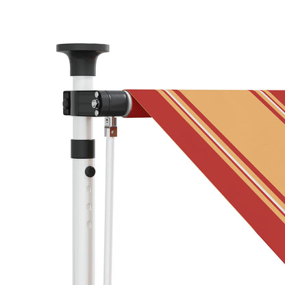 Manual Retractable Awning Multicolour 250 x 115 x 300 cm