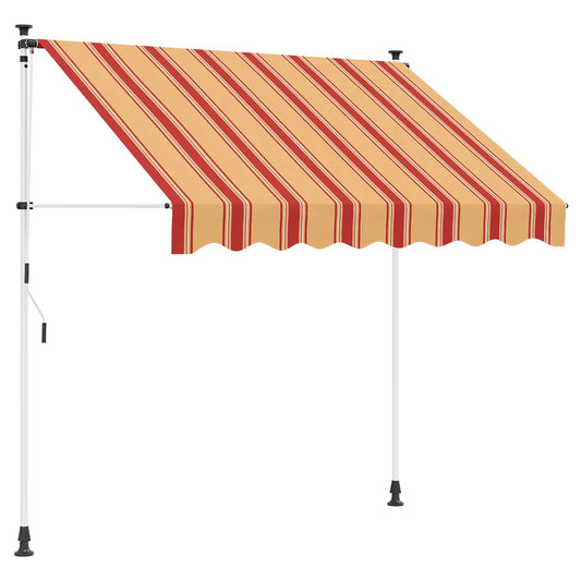 Manual Retractable Awning Multicolour 350 x 115 x 300 cm