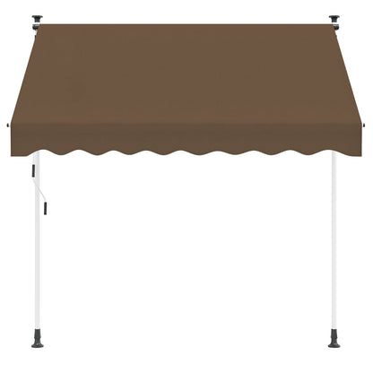 Manual Retractable Awning Taupe 200 cm