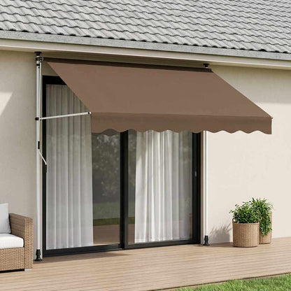 Manual Retractable Awning Taupe 300 cm