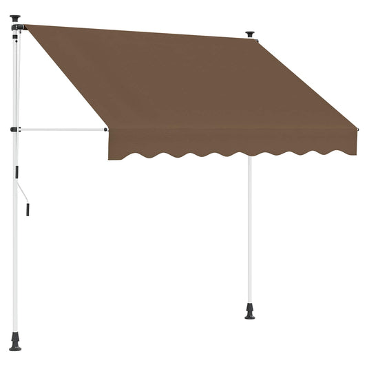 Manual Retractable Awning Taupe 300 cm