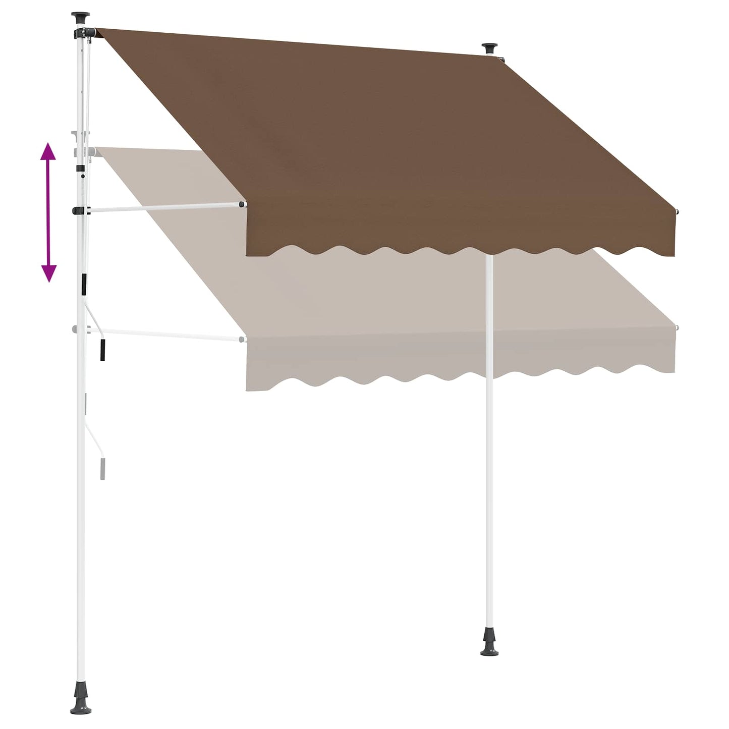Manual Retractable Awning Taupe 350 cm