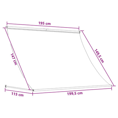 Awning Beige 200 x 150 cm 180 g / m² Polyester with PU Coated