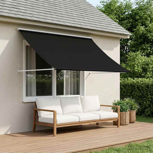 Awning Black 250 x 150 cm 180 g / m² Polyester with PU Coated