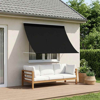 Awning Black 400 x 150 cm 180 g / m² Polyester with PU Coated
