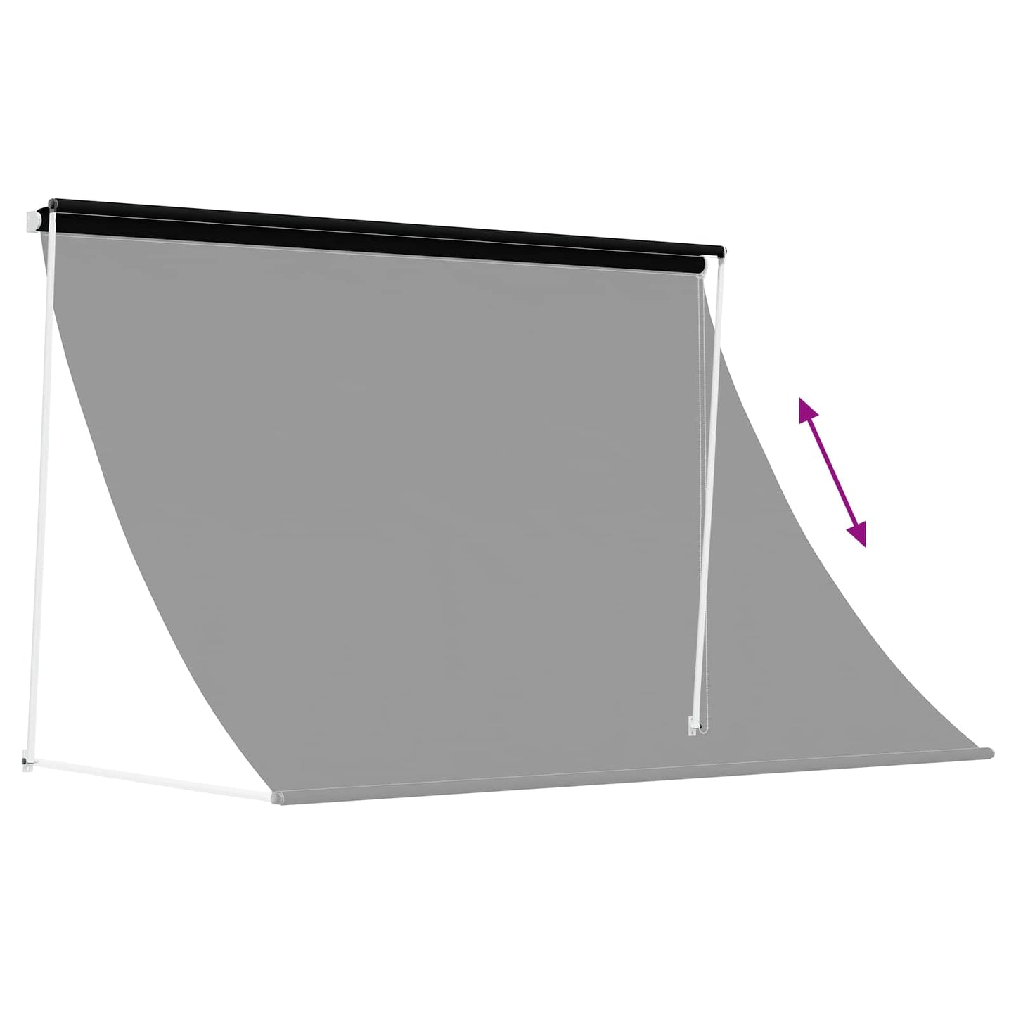 Awning Black 400 x 150 cm 180 g / m² Polyester with PU Coated