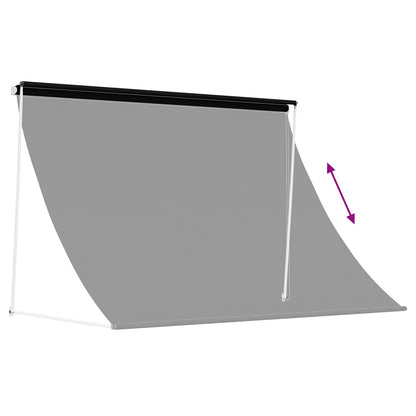 Awning Black 400 x 150 cm 180 g / m² Polyester with PU Coated