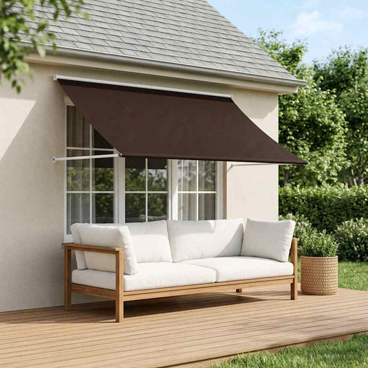 Awning Brown 100 x 150 cm 180 g / m² Polyester with PU Coated