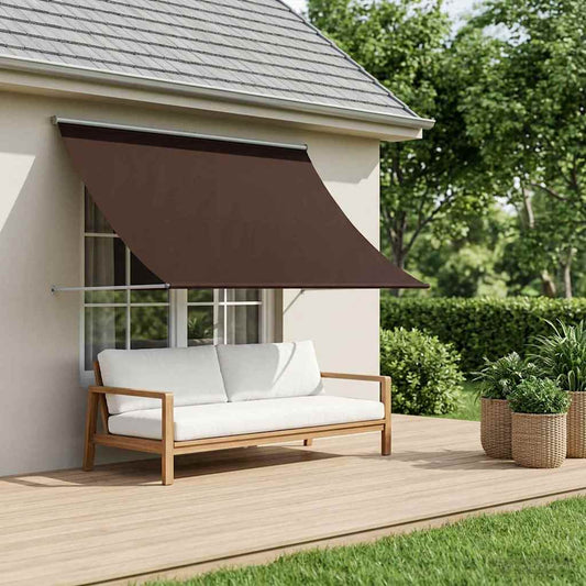 Awning Brown 300 x 150 cm 180 g / m² Polyester with PU Coated