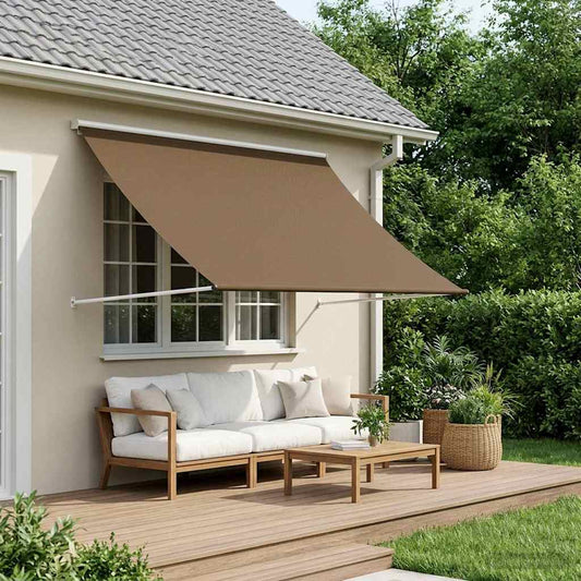 Awning Taupe 350 x 150 cm 180 g / m² Polyester with PU Coated