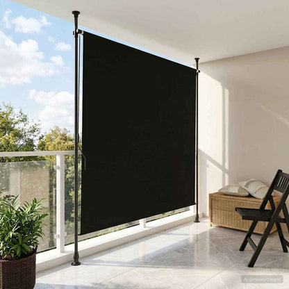 Outdoor Roller Blind Black 100 x 270 cm