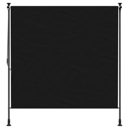 Outdoor Roller Blind Black 150 x 270 cm