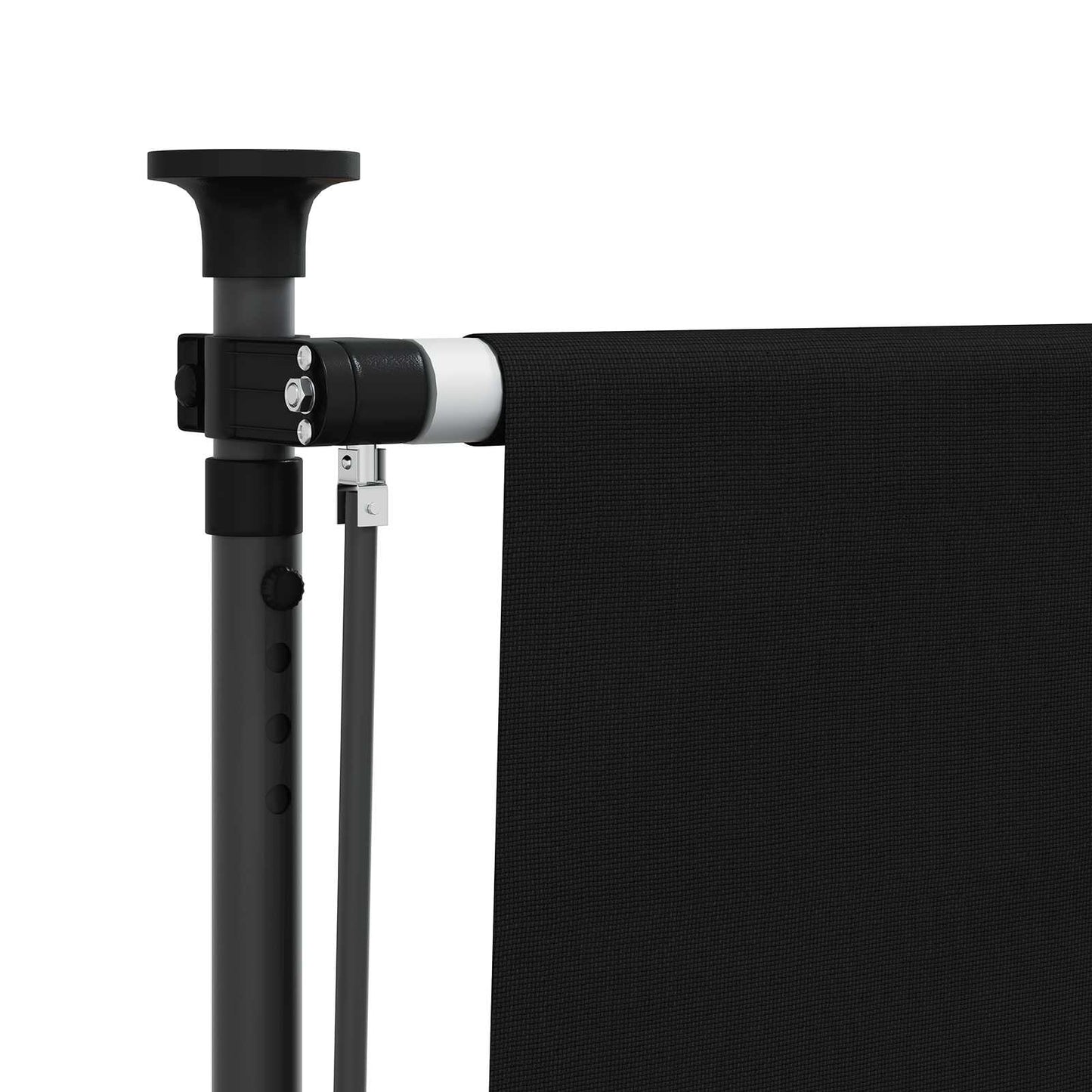 Outdoor Roller Blind Black 200 x 270 cm