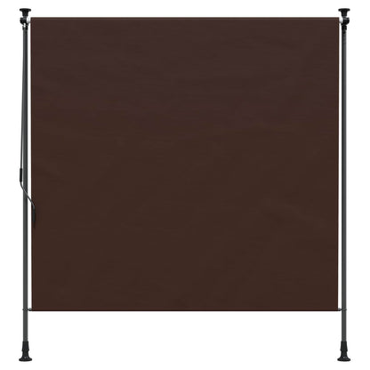 Outdoor Roller Blind Brown 100 x 270 cm