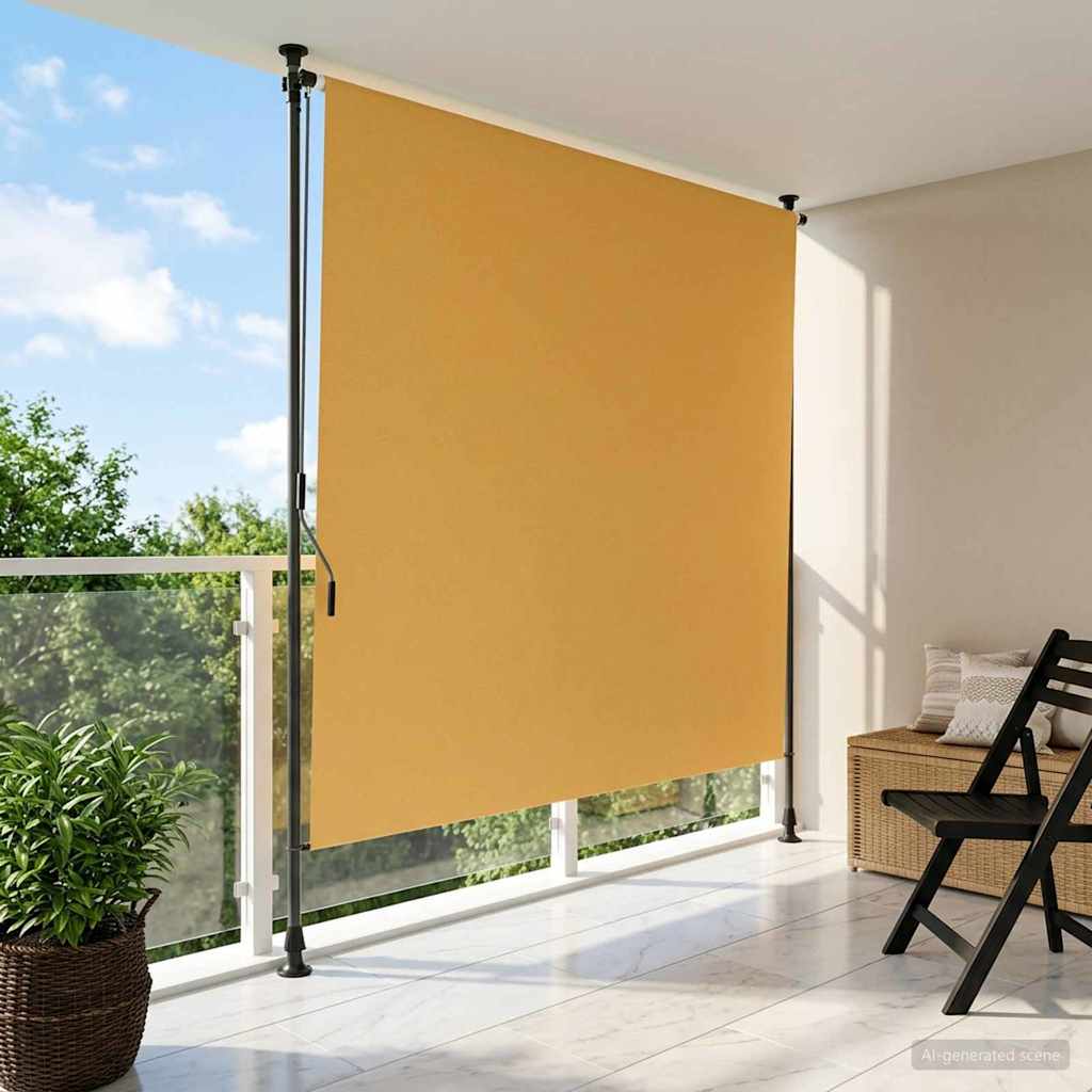 Outdoor Roller Blind Sand 150 x 270 cm