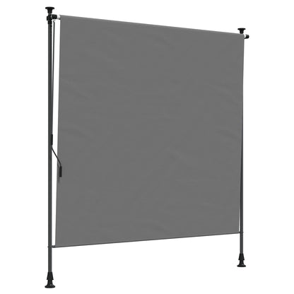 Outdoor Roller Blind Light Grey 150 x 270 cm