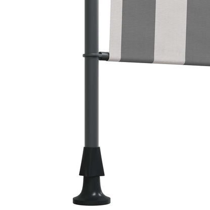 Outdoor Roller Blind Anthracite and White 150 x 270 cm