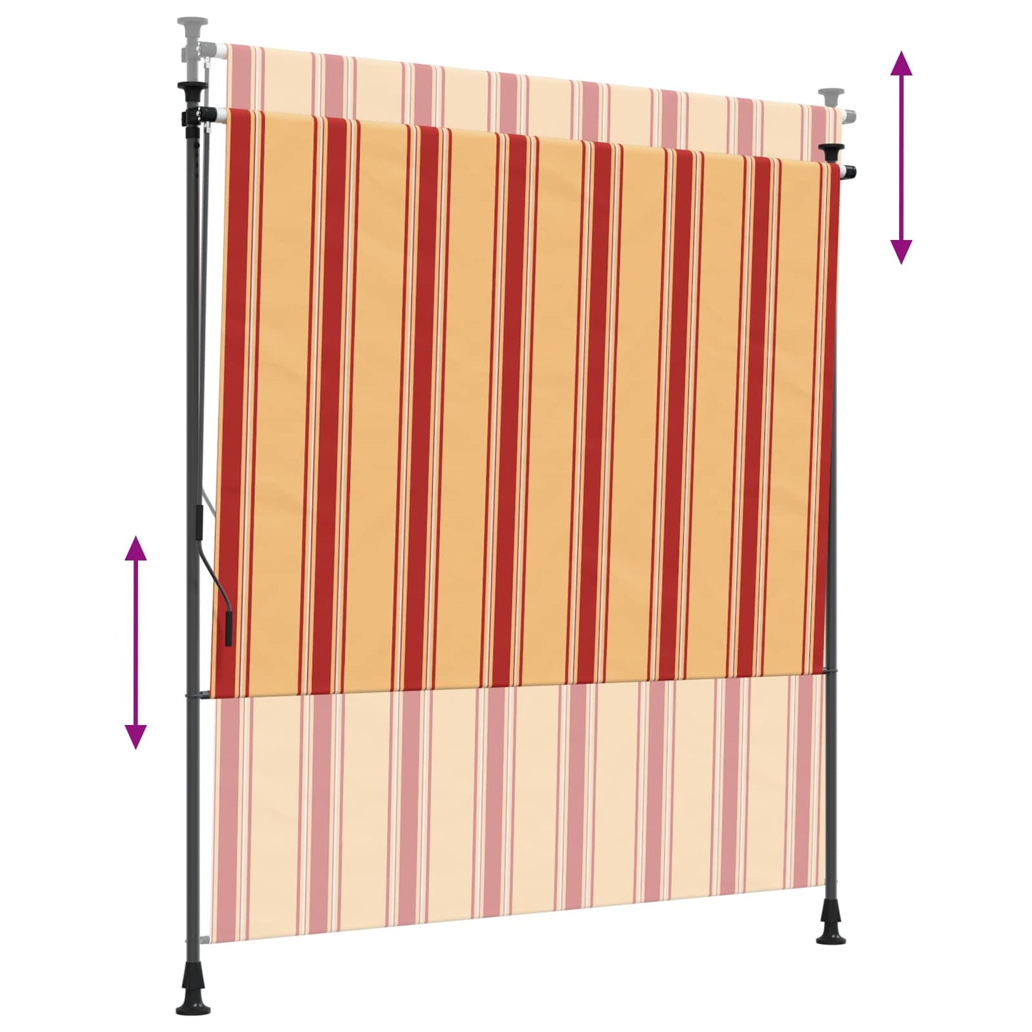 Outdoor Roller Blind Multicolour 120 x 270 cm