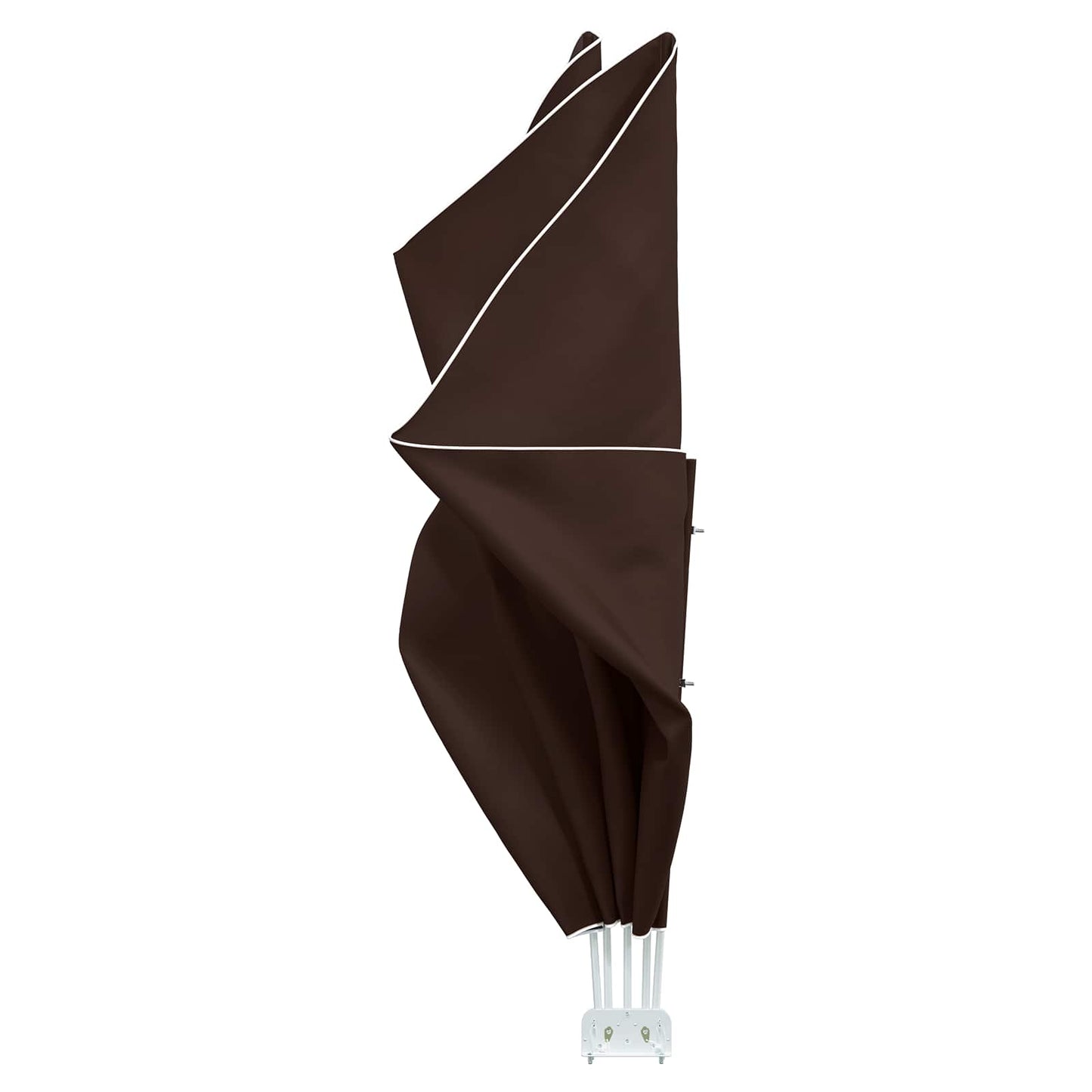 Balcony Privacy Screen 240 x 160 cm Polyester Rectangular Brown